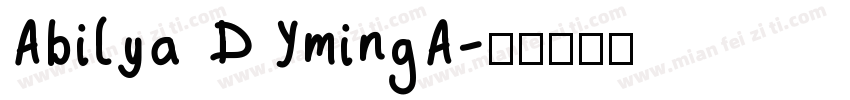 Abilya DYmingA字体转换